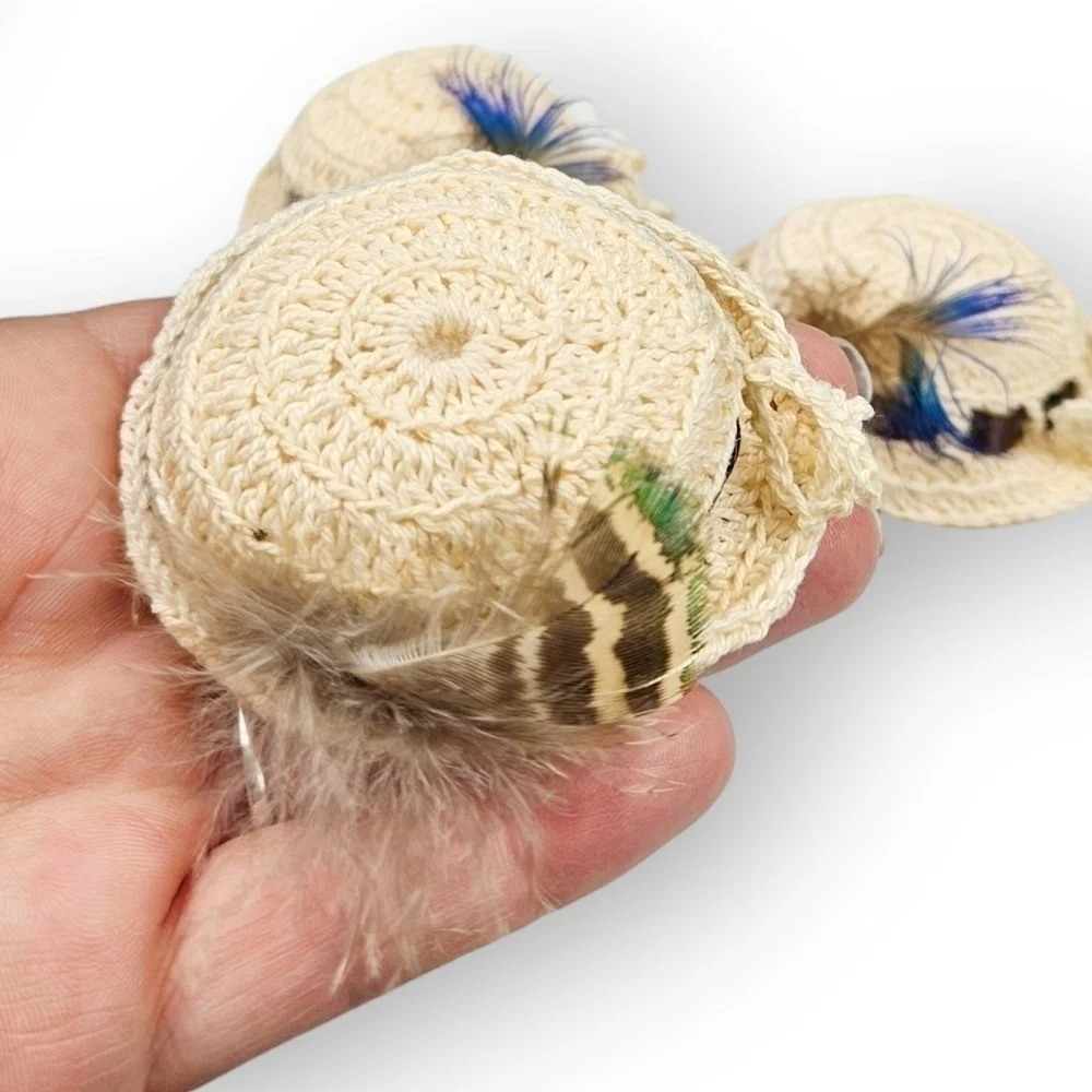 Vintage feathered hat